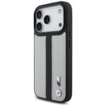 BMW M Perforated Stripe Logo MagSafe Gray Kryt iPhone 17 Pro