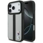 BMW M Perforated Stripe Logo MagSafe Gray Kryt iPhone 17 Pro