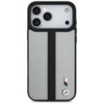 BMW M Perforated Stripe Logo MagSafe Gray Kryt iPhone 17 Pro Max
