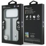 BMW M Perforated Stripe Logo MagSafe Gray Kryt iPhone 17 Pro Max