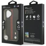 BMW M Perforated Stripe Logo MagSafe Red Kryt iPhone 17