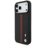 BMW M Perforated Stripe Logo MagSafe Red Kryt iPhone 17 Pro Max