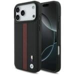 BMW M Perforated Stripe Logo MagSafe Red Kryt iPhone 17 Pro Max