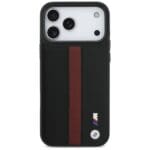 BMW M Perforated Stripe Logo MagSafe Red Kryt iPhone 17 Pro Max