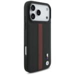 BMW M Perforated Stripe Logo MagSafe Red Kryt iPhone 17 Pro Max