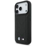 BMW M Quilted Logo MagSafe Black Kryt iPhone 17 Pro
