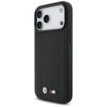 BMW M Quilted Logo MagSafe Black Kryt iPhone 17 Pro Max