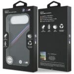 BMW M Tricolor Metal Logo MagSafe Black Kryt iPhone 17 Air