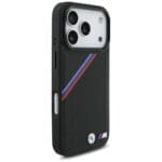 BMW M Tricolor Metal Logo MagSafe Black Kryt iPhone 17 Pro