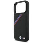 BMW M Tricolor Metal Logo MagSafe Black Kryt iPhone 17 Pro