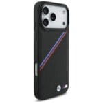 BMW M Tricolor Metal Logo MagSafe Black Kryt iPhone 17 Pro Max