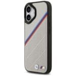 BMW M Tricolor Metal Logo MagSafe Gray Kryt iPhone 17