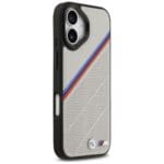 BMW M Tricolor Metal Logo MagSafe Gray Kryt iPhone 17