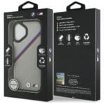 BMW M Tricolor Metal Logo MagSafe Gray Kryt iPhone 17
