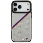 BMW M Tricolor Metal Logo MagSafe Gray Kryt iPhone 17 Pro Max