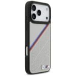 BMW M Tricolor Metal Logo MagSafe Gray Kryt iPhone 17 Pro Max