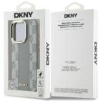 DKNY Checkered Pattern MagSafe Beige Kryt iPhone 16 Pro