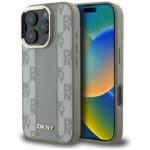 DKNY Checkered Pattern MagSafe Beige Kryt iPhone 16 Pro Max