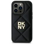 DKNY DKHCP14LPQDSLK Black Quilted Stack Logo Kryt iPhone 14 Pro