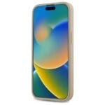 DKNY DKHCP14SPQDSLE Beige Quilted Stack Logo Kryt iPhone 14