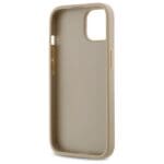 DKNY DKHCP14SPQDSLE Beige Quilted Stack Logo Kryt iPhone 14