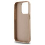 DKNY DKHCP15LPQDSLE Beige Quilted Stack Logo Kryt iPhone 15 Pro