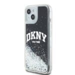 DKNY DKHCP15MLBNAEK Black Hardcase Liquid Glitter Big Logo Kryt iPhone 14 Plus/15 Plus
