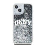 DKNY DKHCP15MLBNAEK Black Hardcase Liquid Glitter Big Logo Kryt iPhone 14 Plus/15 Plus