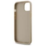 DKNY DKHCP15MPQDSLE Beige Quilted Stack Logo Kryt iPhone 15 Plus