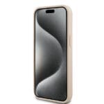 DKNY DKHCP15MPRTHSLP Pink Hardcase Leather Mono Stripe & Metal Logo Kryt iPhone 14 Plus/15 Plus