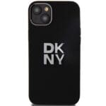 DKNY DKHCP15MSMCBSK Black Hardcase Liquid Silicone Metal Logo Kryt iPhone 14 Plus/15 Plus