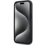 DKNY DKHCP15S3DRPWK Black Hardcase 3D Rubber Repeat Pattern Kryt iPhone 13/14/15
