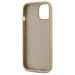 DKNY DKHCP15SPQDSLE Beige Quilted Stack Logo Kryt iPhone 15