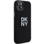 DKNY DKHCP15SSMCBSK Black Hardcase Liquid Silicone Metal Logo Kryt iPhone 13/14/15
