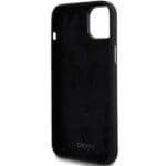 DKNY DKHCP15SSMCBSK Black Hardcase Liquid Silicone Metal Logo Kryt iPhone 13/14/15