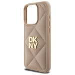 DKNY DKHCP15XPQDSLE Beige Quilted Stack Logo Kryt iPhone 15 Pro Max