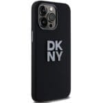 DKNY DKHCP15XSMCBSK Black Hardcase Liquid Silicone Metal Logo Kryt iPhone 15 Pro Max