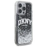 DKNY DKHCP16LLBNAEK Black Hardcase Liquid Glitter Arch Logo Kryt iPhone 16 Pro