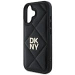 DKNY DKHCP16SPQDSLK Black Quilted Stack Logo Kryt iPhone 16