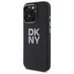DKNY DKHCP16XSMCBSK Black Hardcase Liquid Silicone Metal Logo Kryt iPhone 16 Pro Max