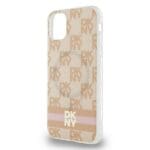 DKNY DKHMN61HCPTSP Pink Hardcase IML Checkered Mono Pattern & Printed Stripe Kryt iPhone 11/XR