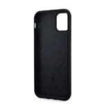 DKNY DKHMN61PCPVSLK Black Hardcase Leather Checkered Mono Pattern MagSafe Kryt iPhone 11/XR