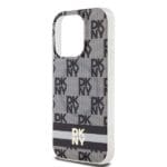 DKNY DKHMP13LHCPTSK Black Hardcase IML Checkered Mono Pattern & Printed Kryt iPhone 13/13 Pro