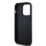 DKNY DKHMP13LPCPVSLK Black Hardcase Leather Checkered Mono Pattern MagSafe Kryt iPhone 13/13 Pro