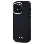 DKNY DKHMP14LPSCMCLK Black Hardcase Plain Logo MagSafe Kryt iPhone 14 Pro