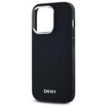 DKNY DKHMP14LPSCMCLK Black Hardcase Plain Logo MagSafe Kryt iPhone 14 Pro