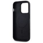 DKNY DKHMP14LPSCMCLK Black Hardcase Plain Logo MagSafe Kryt iPhone 14 Pro