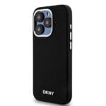 DKNY DKHMP14LSMCHLK Black Hardcase Liquid Silicone Small Metal Logo MagSafe Kryt iPhone 14 Pro