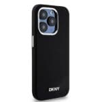 DKNY DKHMP14LSMCHLK Black Hardcase Liquid Silicone Small Metal Logo MagSafe Kryt iPhone 14 Pro