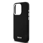 DKNY DKHMP14LSMCHLK Black Hardcase Liquid Silicone Small Metal Logo MagSafe Kryt iPhone 14 Pro